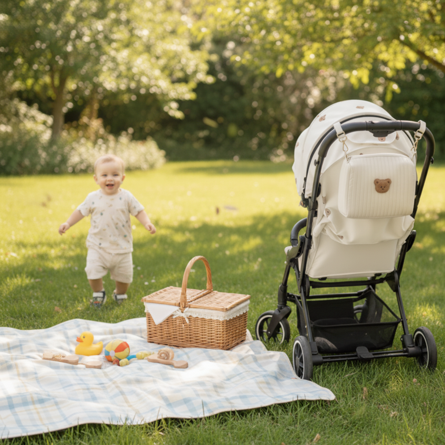 BearHug™ Quilted Pram Caddy